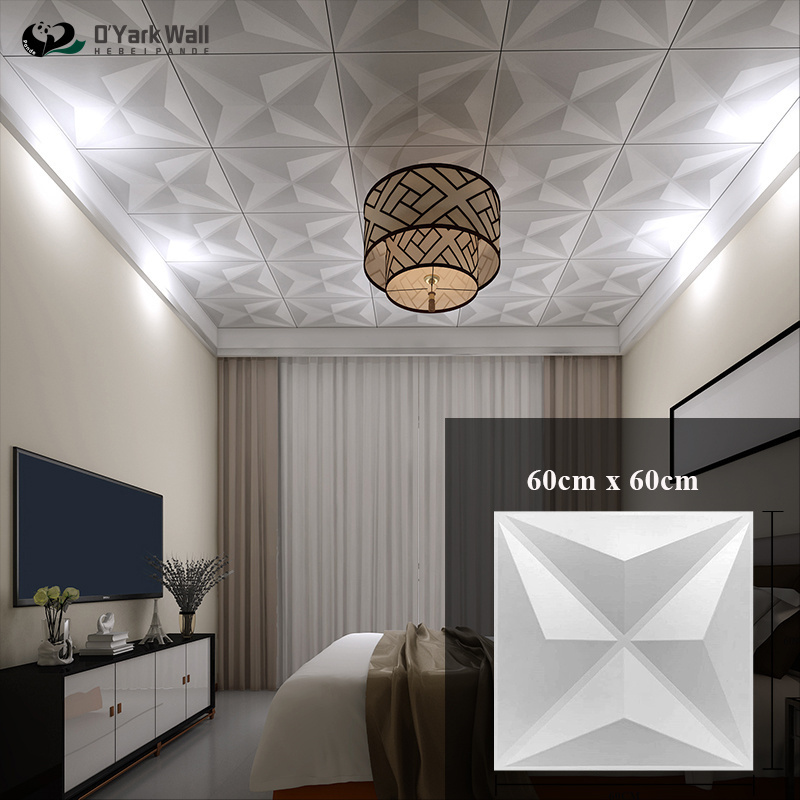 Ceiling 3d Wall Art PVC Wall Panels Deep Embossed Wall Decals