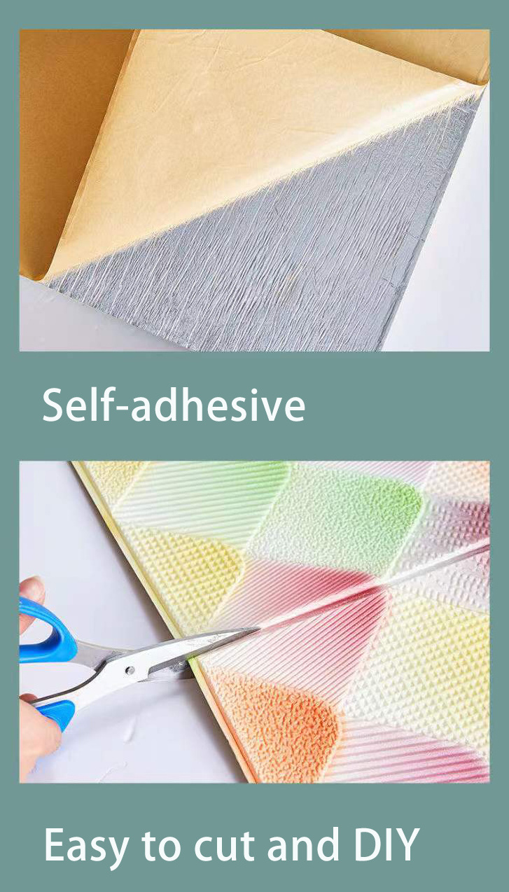 PD-AN1 removable Self-adhesive 5mm wall panels 3d soft foam 3d wall panels