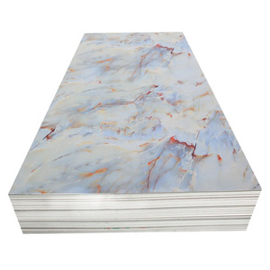 High gloss marble sheet uv board 1220*2440mm PVC for home decoration