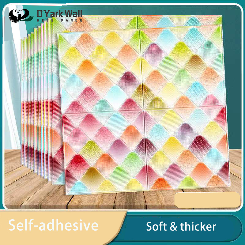 PD-AN1 removable Self-adhesive 5mm wall panels 3d soft foam 3d wall panels