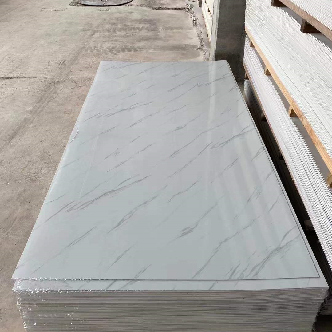 High gloss marble sheet uv board 1220*2440mm PVC for home decoration