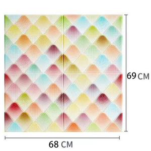 PD-AN1 removable Self-adhesive 5mm wall panels 3d soft foam 3d wall panels