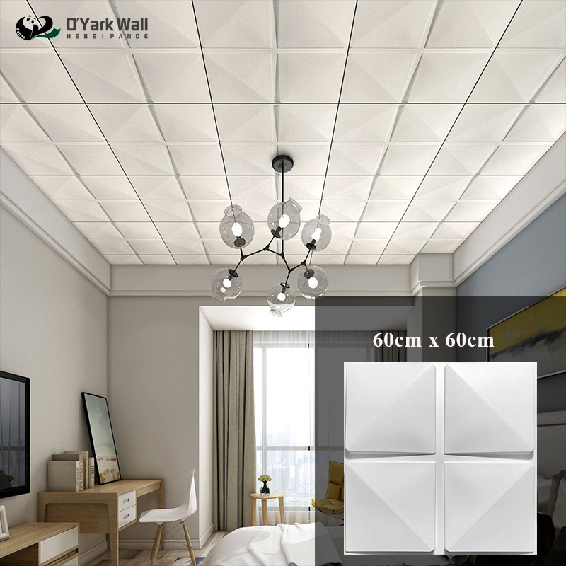 Ceiling 3d Wall Art PVC Wall Panels Deep Embossed Wall Decals