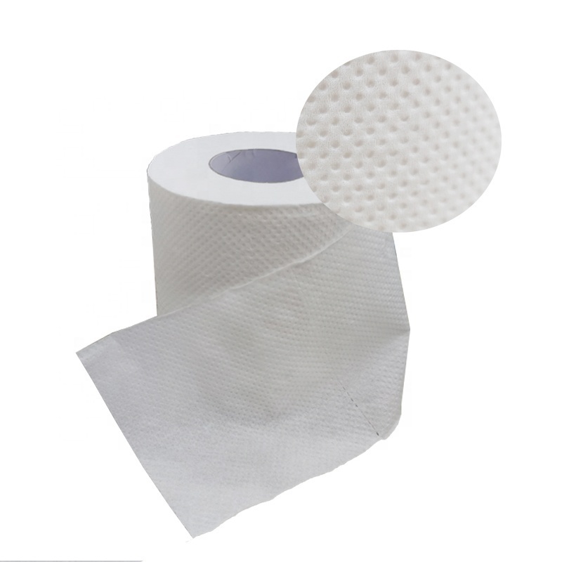 Good quality ultra soft toilet paper dot embossed bathroom tissue made in china