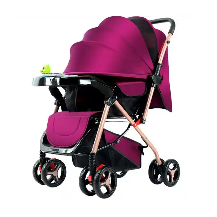 Wholesale Adjustable Baby Cart With Adjustable Canopy Cheap Multifunction travel pram Baby Stroller foldable for 0-3 years baby