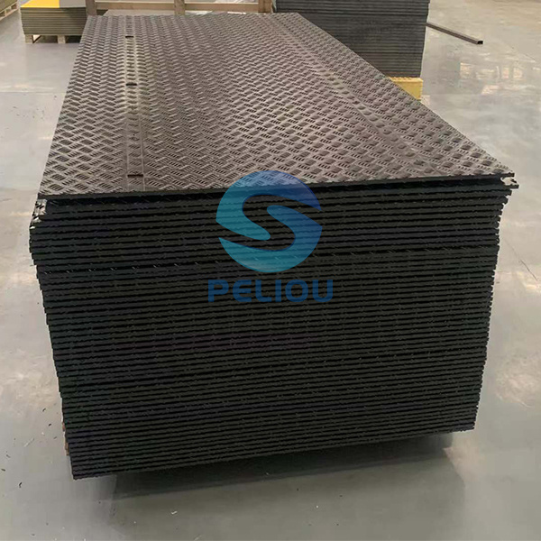 Oil drilling hdpe ground protection mats wear resistant no break black green drilling rig floor mat