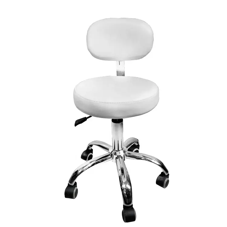 Ergonomic Swing Saddle Stool Pu Leather Swivel Seat Chair