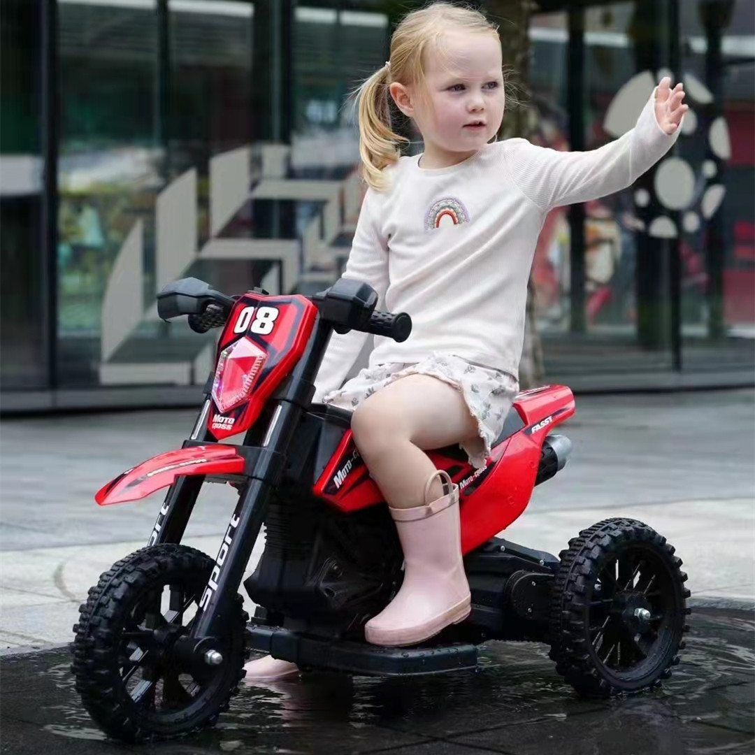 Remote control children's motorcycle tricycle rechargeable baby four-wheeler toy car