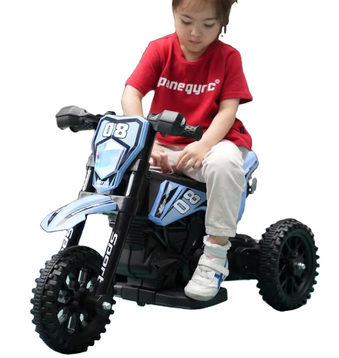 Remote control children's motorcycle tricycle rechargeable baby four-wheeler toy car