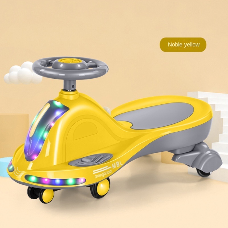 Children's twister universal wheel baby scooter Silent wheel adults can sit toy swing car