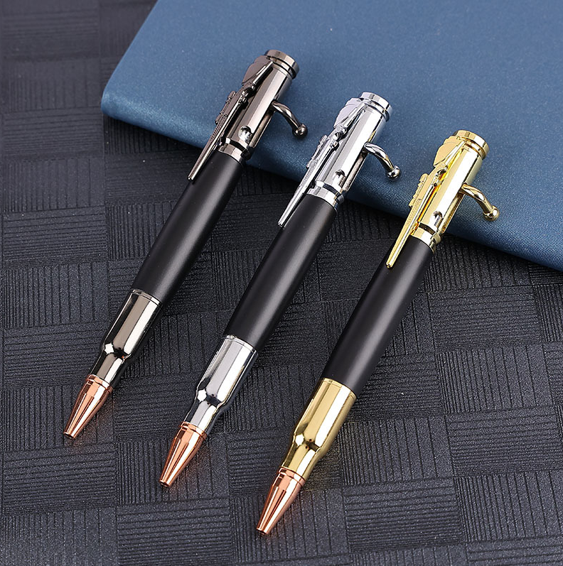 New bullet shaped Bolt Action Tactical Pen Metal Luxury Gun Pen