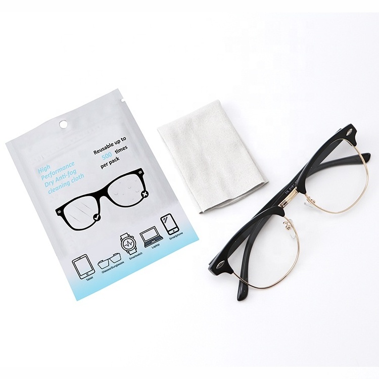 OEM Microfiber Prevent Fogging glasses cloth of Eyeglasses Anti Fog Cleaning Cloth