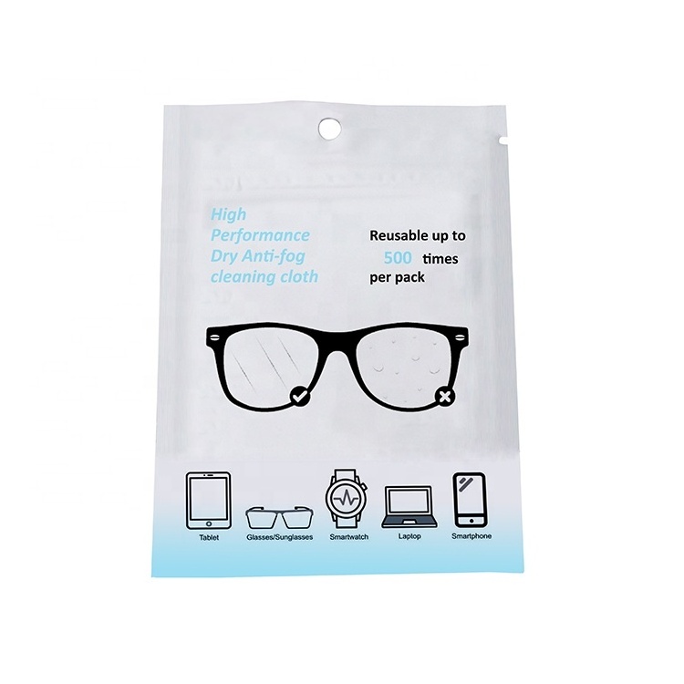 OEM Microfiber Prevent Fogging glasses cloth of Eyeglasses Anti Fog Cleaning Cloth