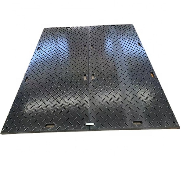 heavy duty 4x8 plastic uhmwpe hdpe ground mat temporary construct excavator road mats swamp mat