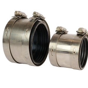 Heavy duty pipe fittings A type no-hub rubber lined couplings clamp