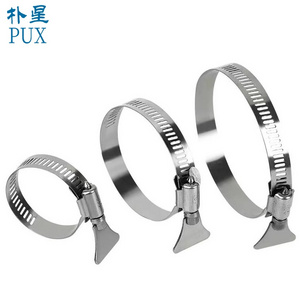 2024 PUX Manufacturer stainless steel 95mm constant tension handle double wire hose clamp