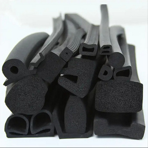 Custom Extruded EPDM Rubber Foaming Extruded Soft Rubber Seal Strips Profiles