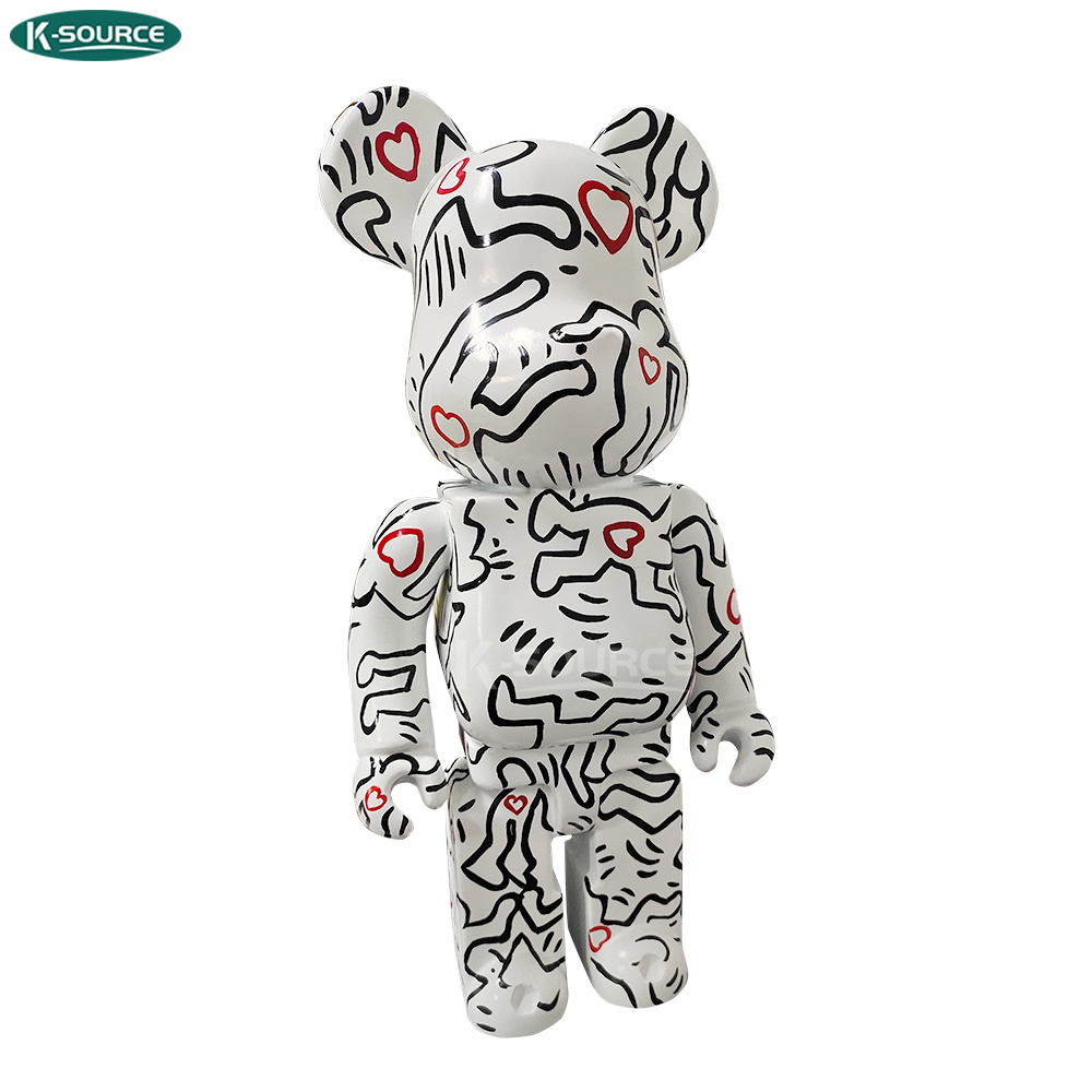 Factory sale Hotel Home Indoor decor High Quality Hand-painted Resin Bearbrick Statue