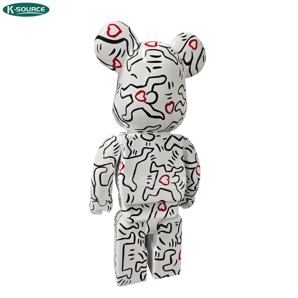 Factory sale Hotel Home Indoor decor High Quality Hand-painted Resin Bearbrick Statue