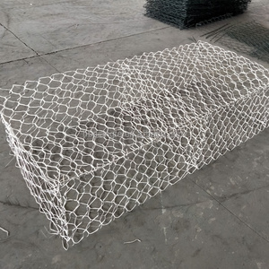 2.7x3.4mm 8x10cm hexagonal wire mesh gabion retaining wall