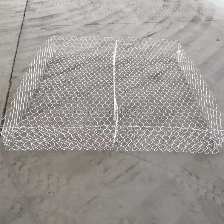 2.7x3.4mm 8x10cm hexagonal wire mesh gabion retaining wall