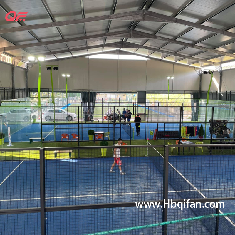 Wholesale Custom Safety Outdoor Courts Padel Roof Tent Portable Paddle Tennis Court Cover