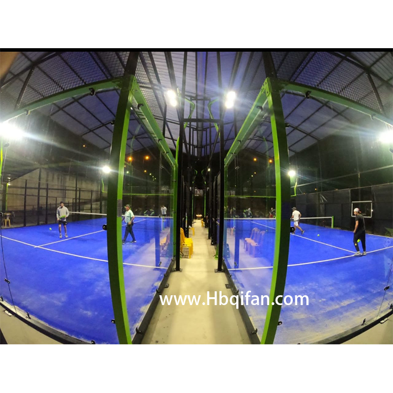 Customized Size Portable Paddle Tennis Court Cover Outdoor Indoor Panoramic Padel Court Roof