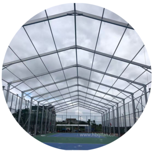 Factory Directly Waterproof Padel Field Cover Paddle Tennis Court Roof