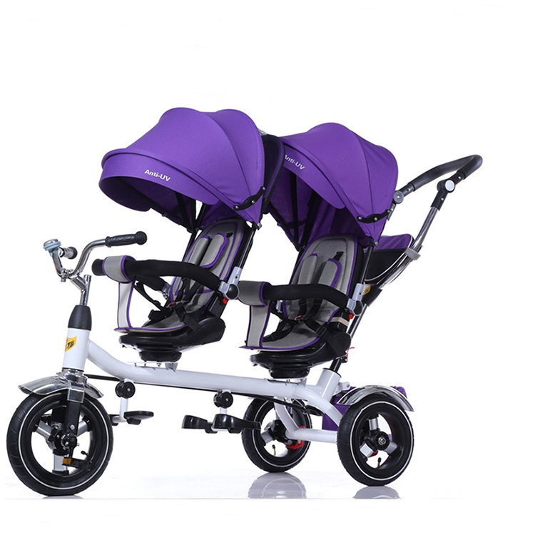 Great Children Bike with Umbrella Baby Tricycle Kids Bicycle Twins