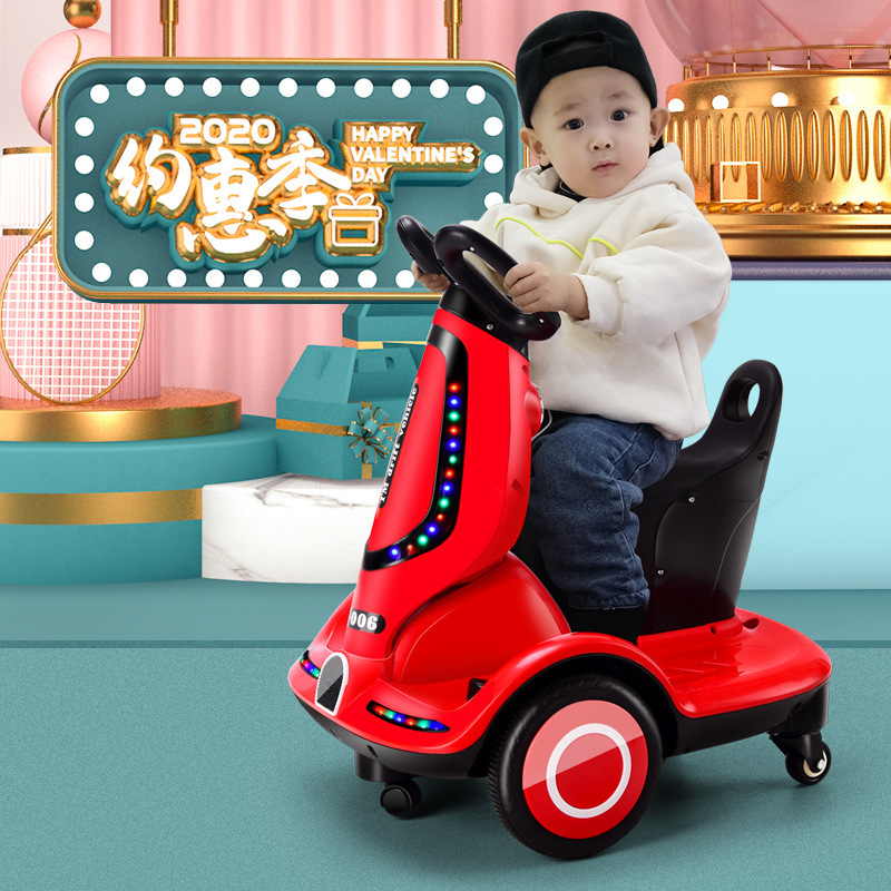 Hot selling children's electric car remote control toy scooter / balance car can sit male and female children baby charging