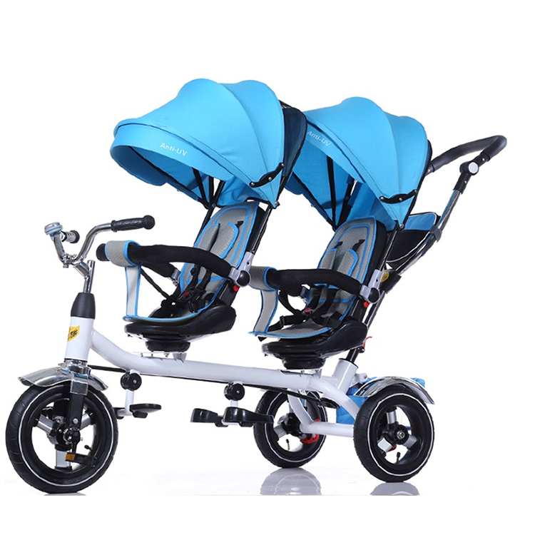 Great Children Bike with Umbrella Baby Tricycle Kids Bicycle Twins