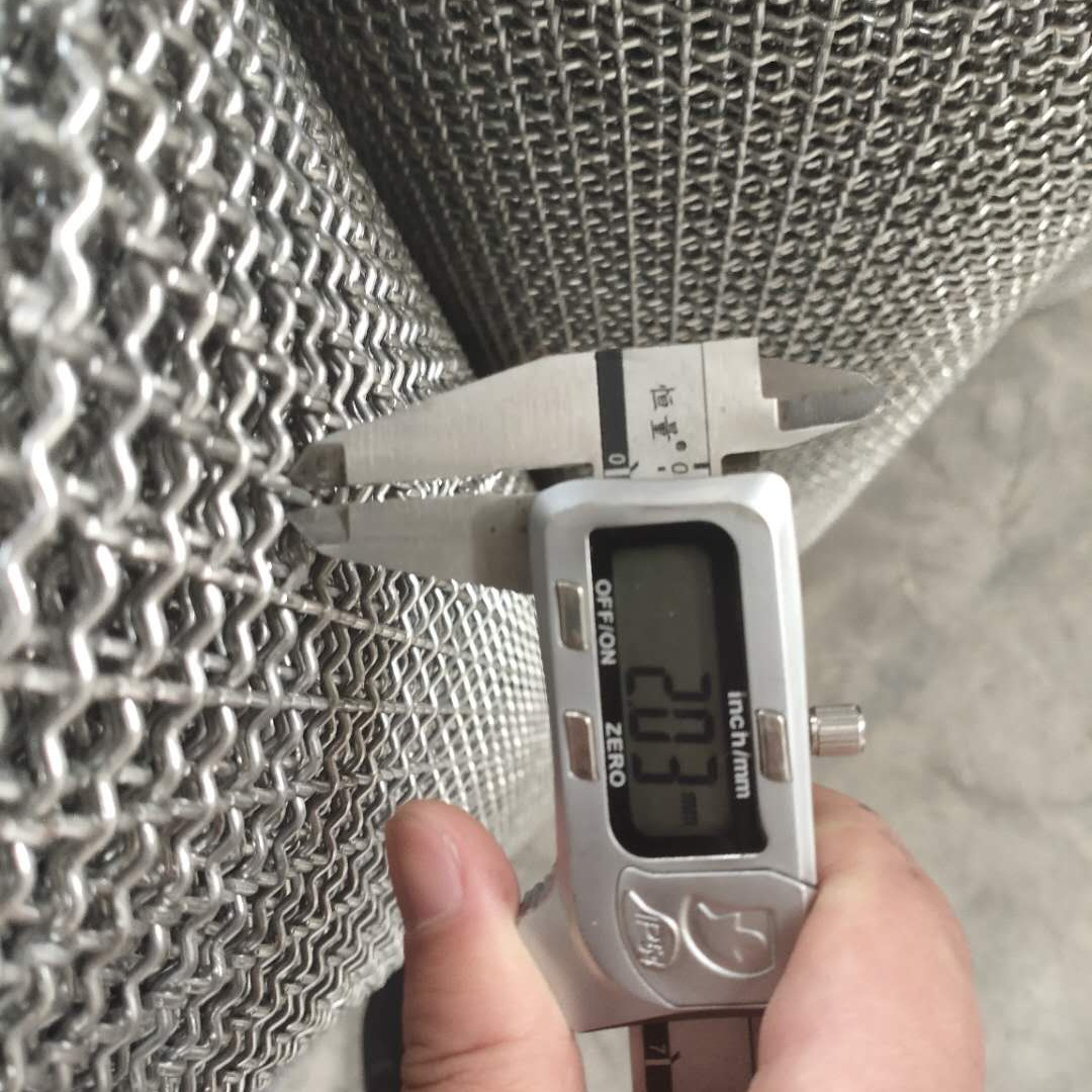 Corrosion Resistant Metal 304 Stainless Steel Crimped Wire Mesh 3mm For Screening Sieve