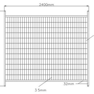 Cheap Security Pvc  Portable Temporary Pool Fence Panels For Camping Portable Security Fence