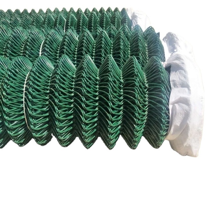 Ce Certificated Approved Canada 9 Gauge Diamond Wire Fencing Cyclone Wire 50x50mm Mesh Size Chain Link Mesh Fence