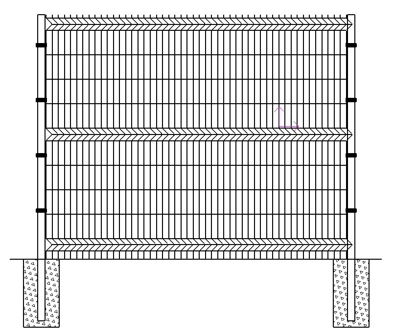 Chinese Factory Hot Dipped Galvanized 6Ft Tall 3D Curved Fence Wire Mesh Highway Fence