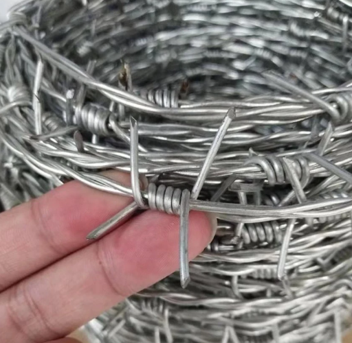 Hot Dipped Galvanized PVC Coated Barbed Wire Razor Barb Wire 25FT 18 Gauge-Great for Security Fencing Craft Fences