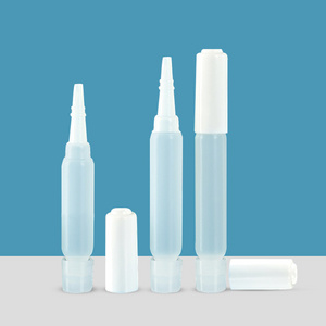 Grafting eyelash glue bottle 1ml 2ml plastic dropper bottles HDPE plastic glue  bottle