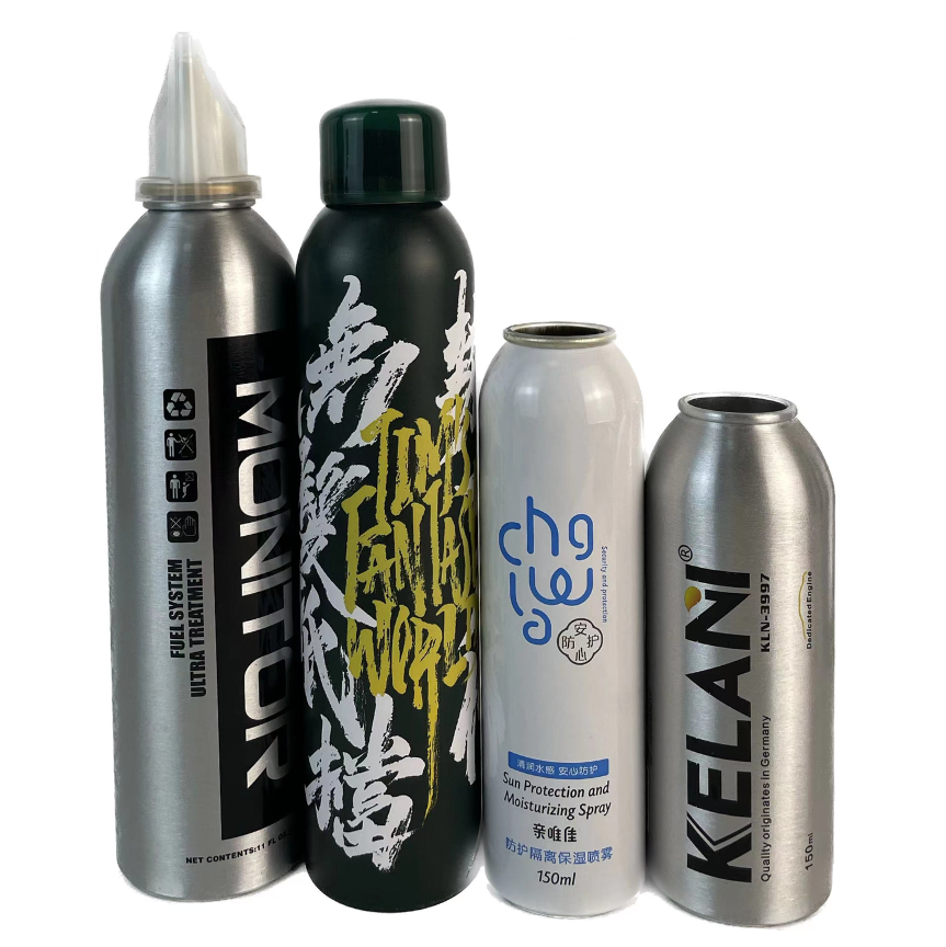 Custom Sunscreen Spray Canister Aerosol canister Cosmetics Refill Aluminum can