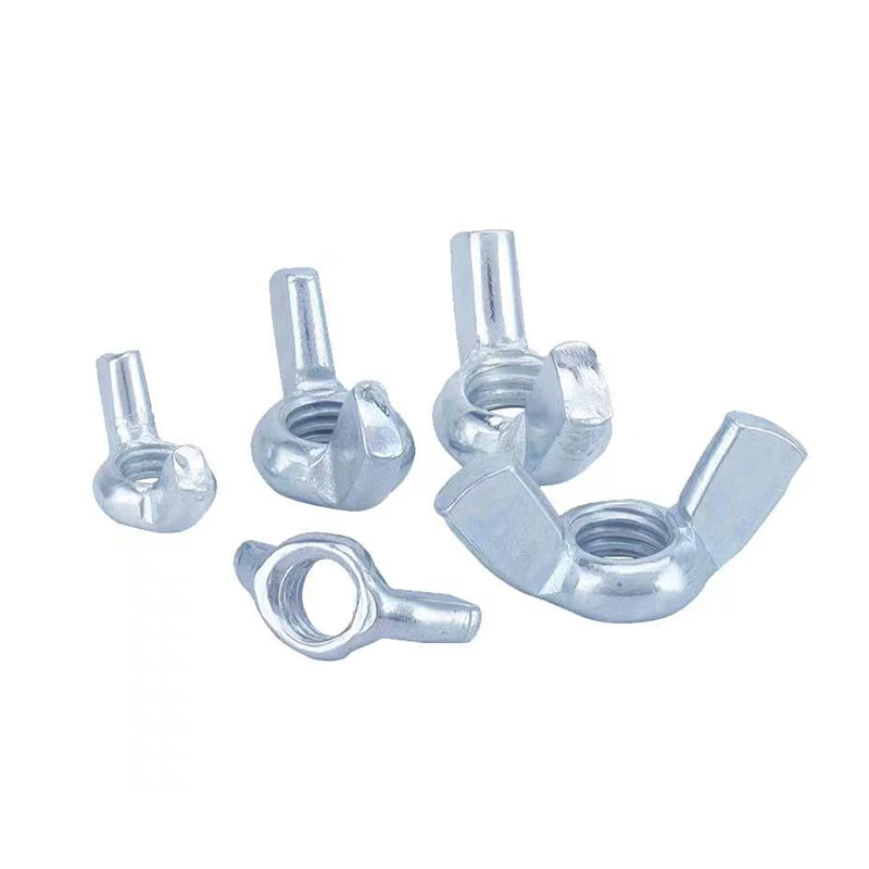 Customized Chinese Fastener Carbon steel Butterfly Bolt And Nut M3 M4 Wing-nut Zinc Plated Butterfly Nut