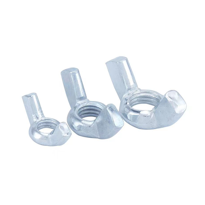 Customized Chinese Fastener Carbon steel Butterfly Bolt And Nut M3 M4 Wing-nut Zinc Plated Butterfly Nut