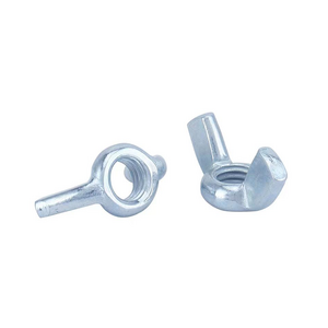 Customized Chinese Fastener Carbon steel Butterfly Bolt And Nut M3 M4 Wing-nut Zinc Plated Butterfly Nut