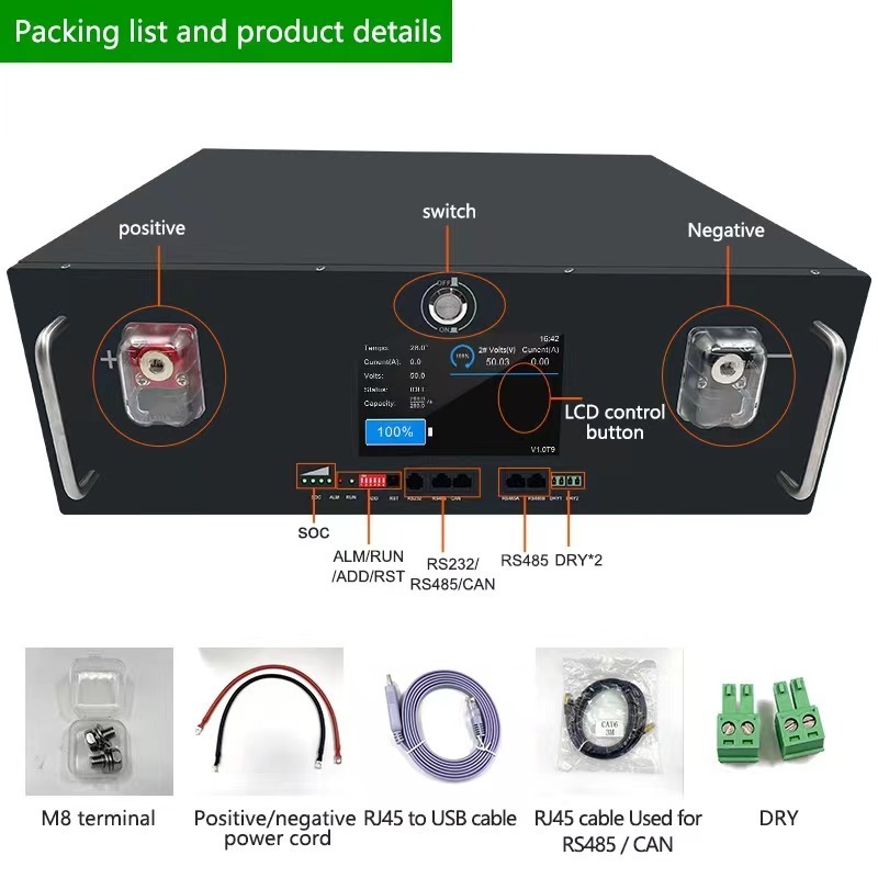 High Voltage Lithium 20kwh Battery 30 Kwh 50 Kwh 10 Kwh Lfp Batteries