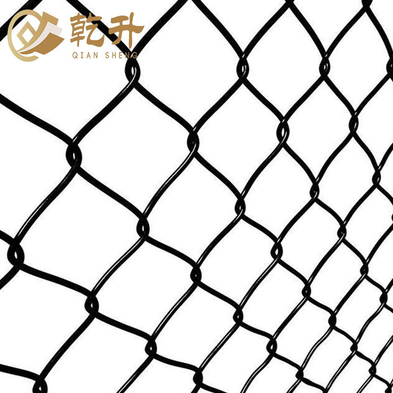 China Supply Cheap Used Commercial Black PVC coated Chain Link Fence With Accessories Hardware Fittings For Jamica