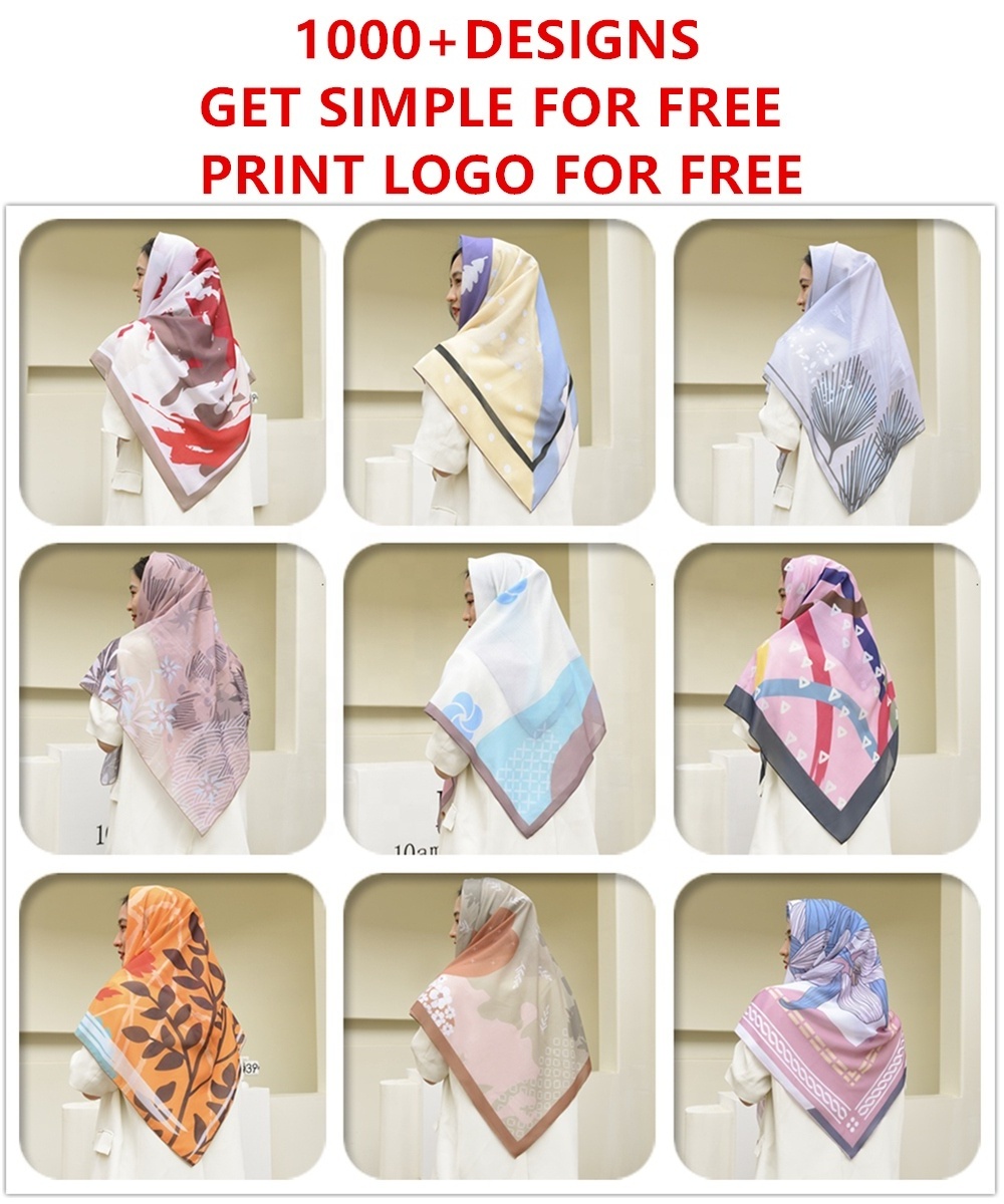 fashion tudung bawal cotton voile muslim women scarf hijab niqab wholesale printing custom bidang 45