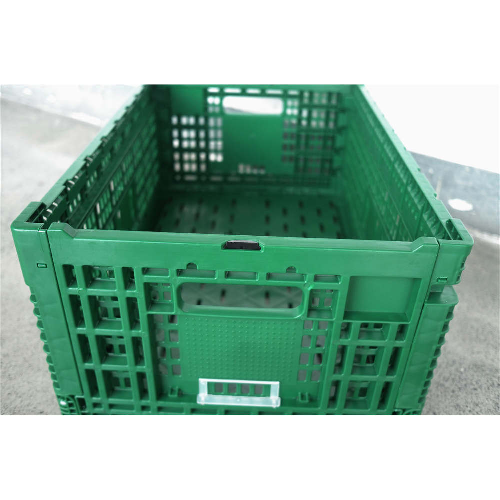 turnover box foldable plastic crate hot sale reasonable price pink plastic storage box