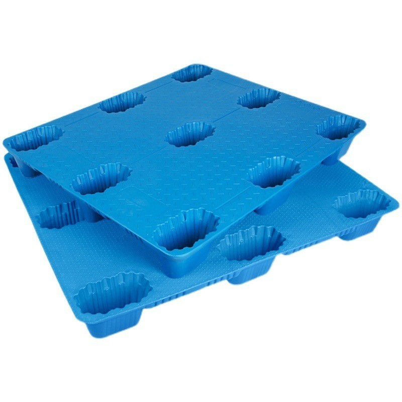 Reusable Euro Pallet Wrap Closed Top Plastic Nestable Pallet with Nine Legs High Quality Plastic Pallets