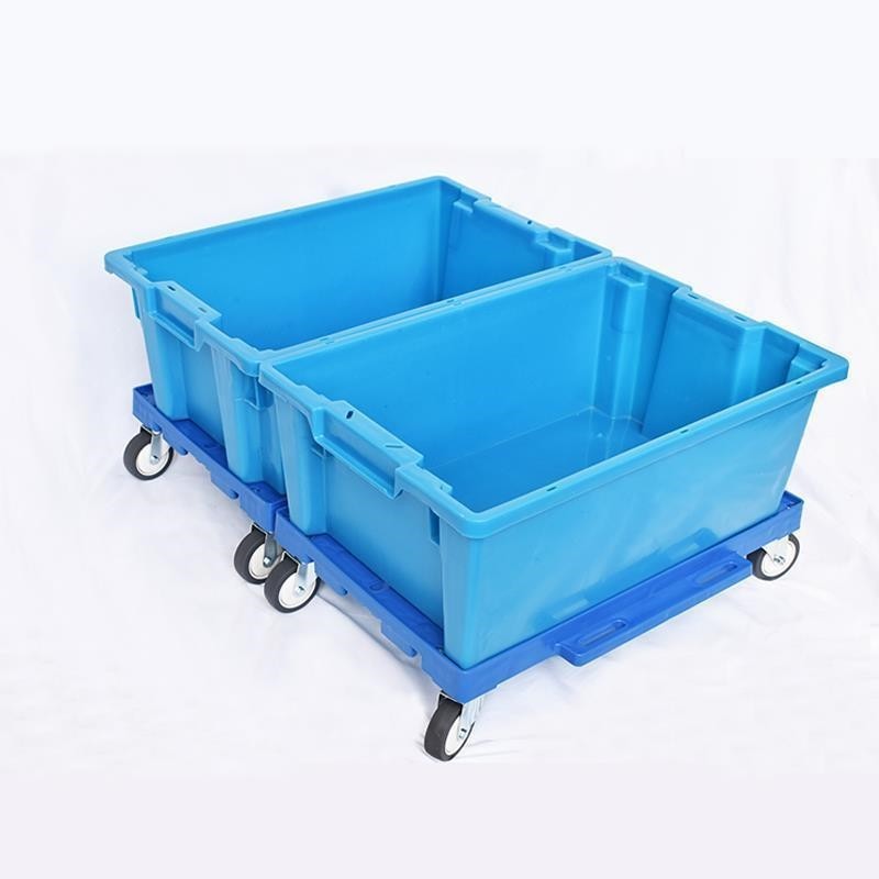 Silent Rolling 4-Wheel Dolly Portable Plastic Hand Cart with Wheels Portable Dolly Wheel