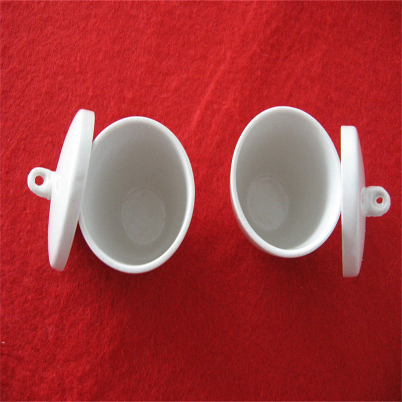 Laboratory use  Alumina Porcelain Al2O3  Ceramic Crucible without lid or with lid