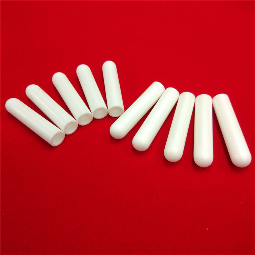 YSZ yttria stabilized zirconia ceramic tube with one end closed