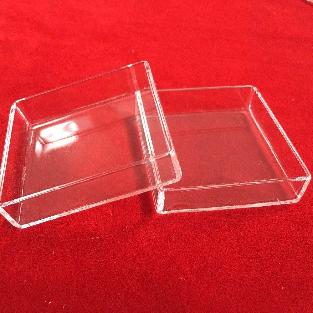 square shape quartz glass petri dish